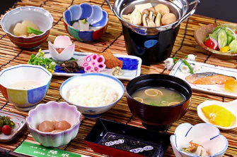 渓流の宿 緑水朝食一例